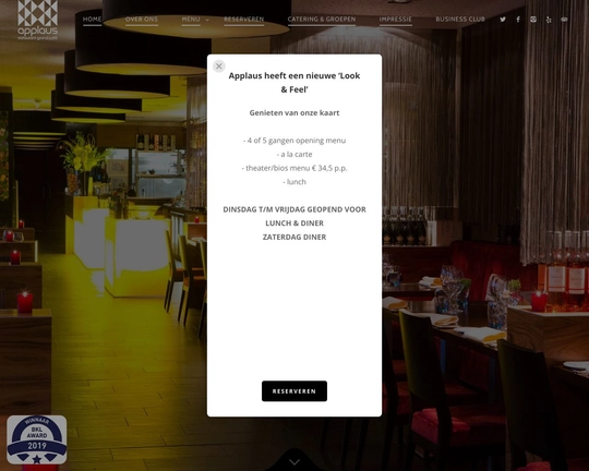 Restaurant Applaus Logo
